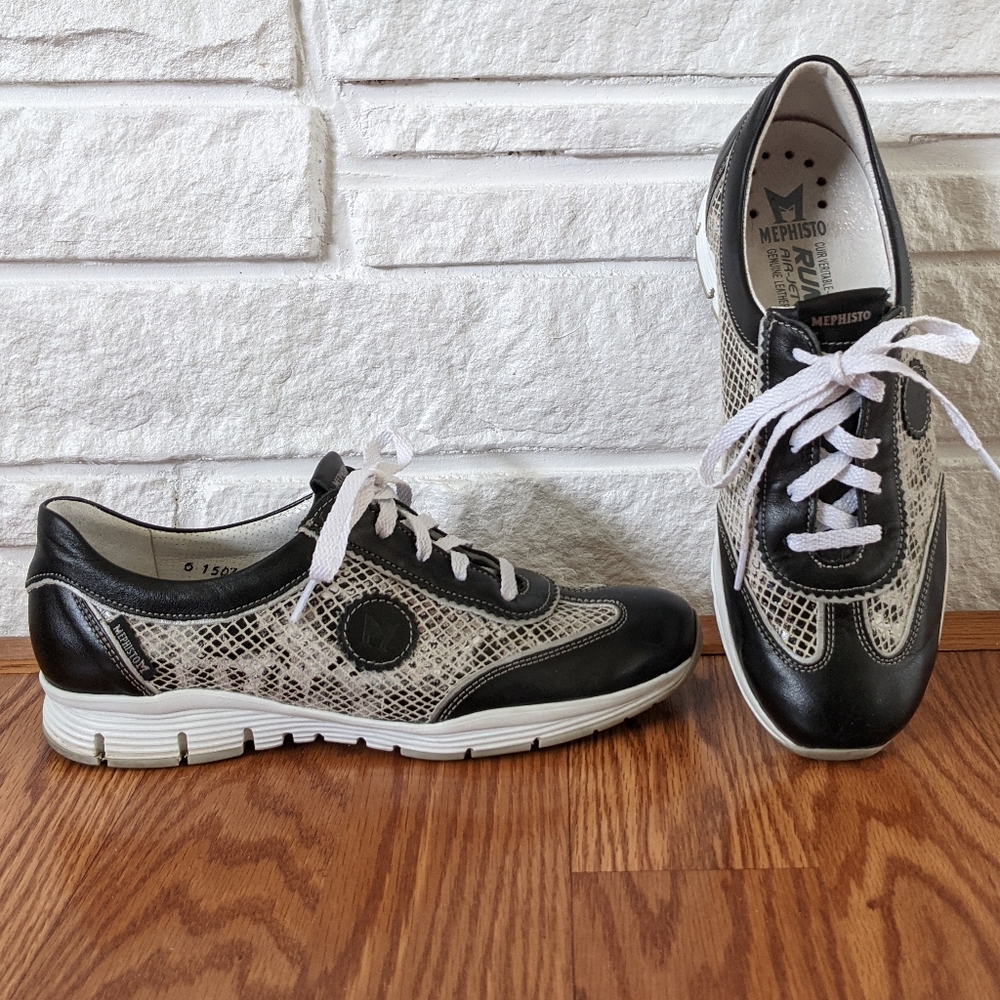 Mephisto Leather Runoff Air-Jet System Sneakers